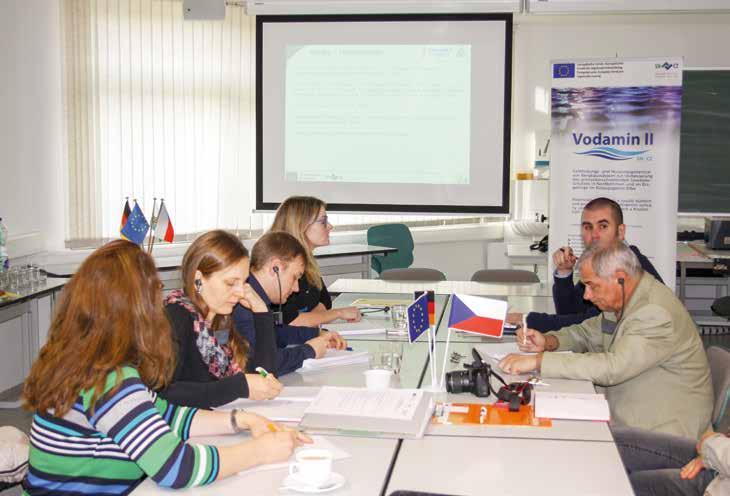 Partneři projektu VODAMIN II se opět sešli. Partner des Projektes VODAMIN II trafen sich erneut. Pracovní jednání se tentokrát konalo v univerzitě itn Zittau.