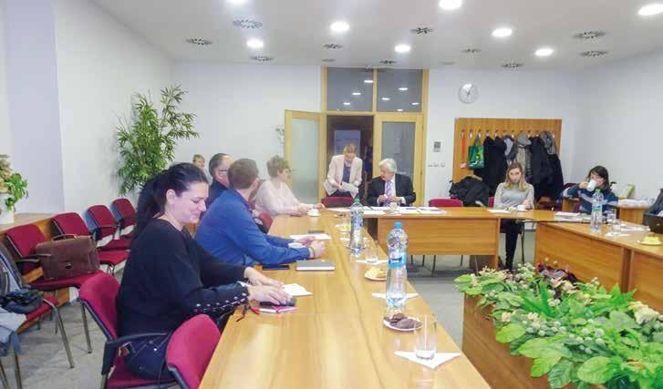 Starostové Litoměřicka. Treffen der Bürgermeister der Region Litoměřice. Na zasedání starostů Litoměřicka dne 16. 2.