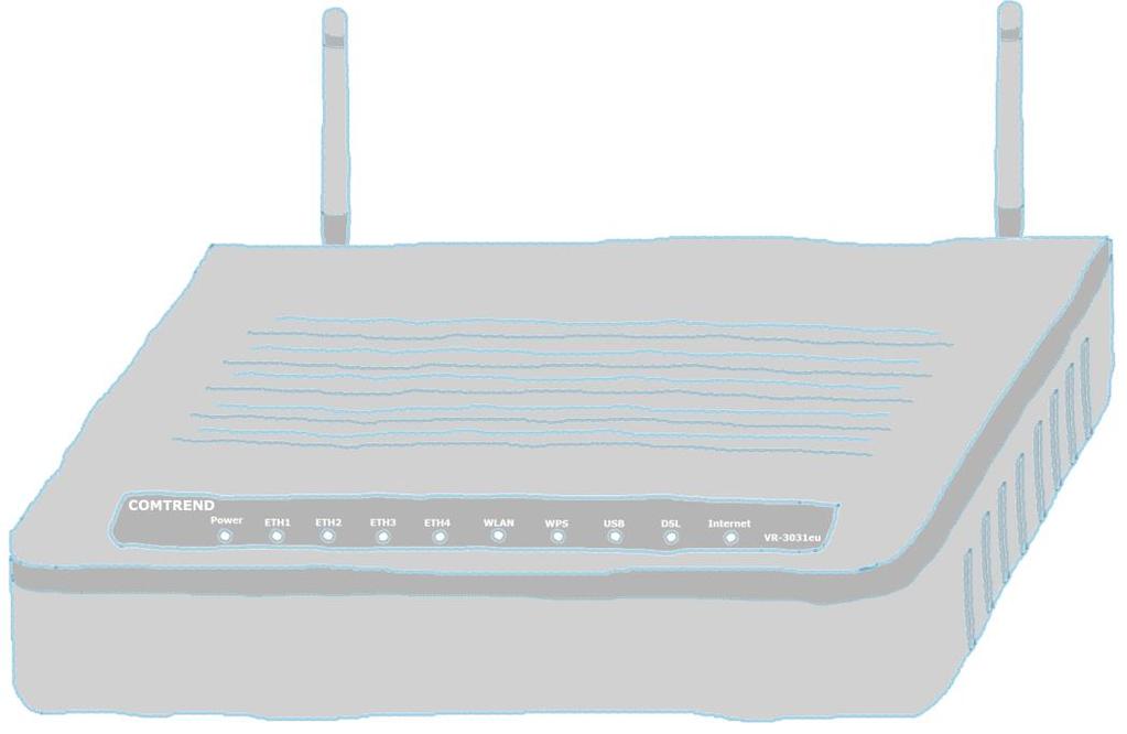 8. Krok Zkontrolujte, zda je počítač i ADSL/VDSL modem zapnutý. Svítí zeleně kontrolka Power. Modem při každém zapnutí provádí autotest, který trvá 1-2 minuty.