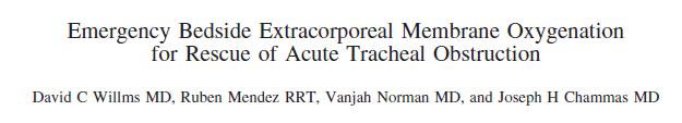 Akutní VV/VA ECMO u tracheální