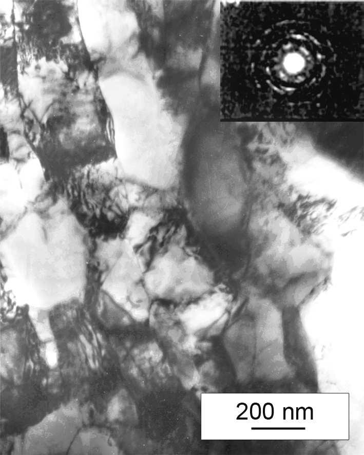 provided the evidence on structure formation, when both the grain fragmentation and in-situ recovery, Fig. 4.