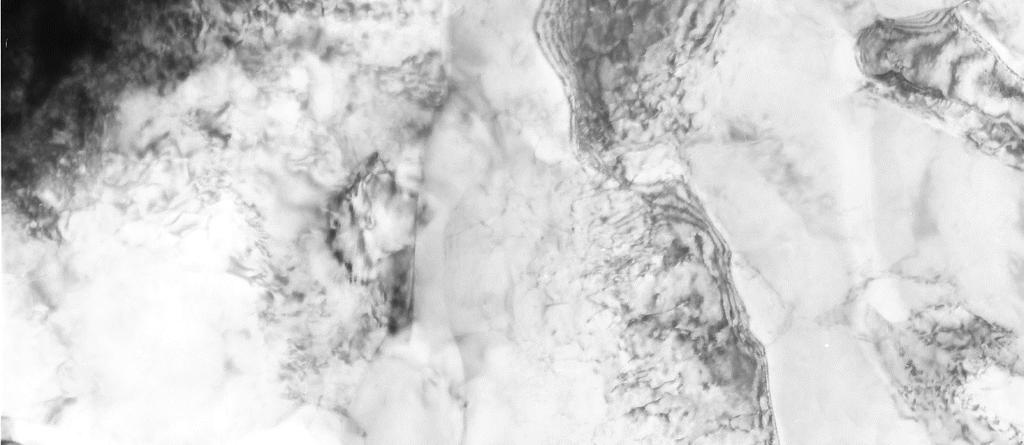 2 Microstructure of steel AISI 1045 The TEM microstructure of medium carbon steel after ECAP at 400 C are presented in Fig. 5, Fig. 6 and Fig. 7.