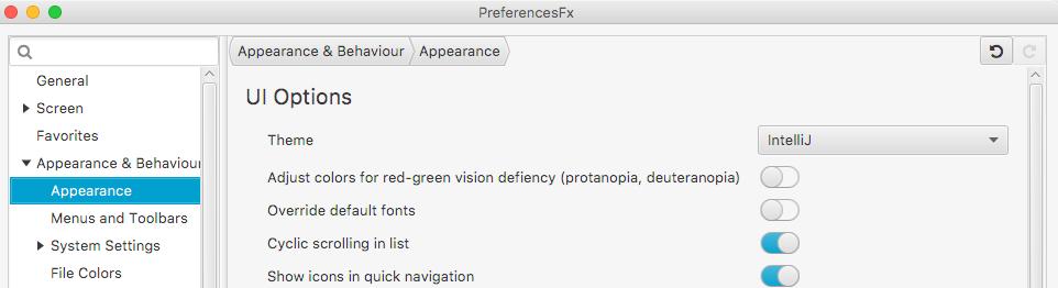 Novinky v JavaFX PreferenecssFX Podpora pro dialogy s nastavením