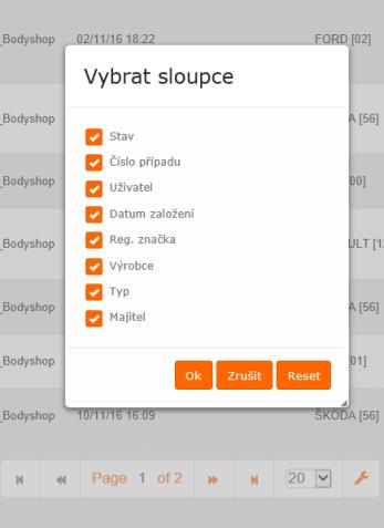 Práce s modulem Mé případy Jednotlivé případy jsou umístěny do jediného seznamu Seznam případů, kde je možné si případy filtrovat.