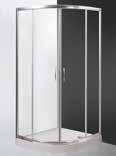 SPRCHOVÉ KOUTY AFRODITA & ARTEMIS AFRODITA čtvrtkruhový a čtvercový sprchový kout s dvoudílnými posuvnými dveřmi provedení rámu - bílá /