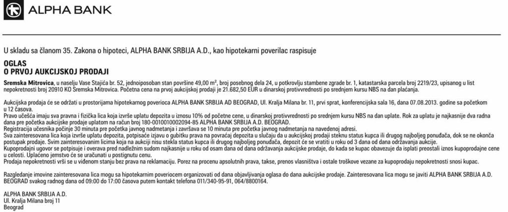 Среда, 19. јун 2013. 35 ВИ СО КА ШКО ЛА СТРУ КОВ НИХ СТУ ДИ ЈА ЗА ВАС ПИ ТА ЧЕ И ПО СЛОВ НЕ ИН ФОР МА ТИ ЧА РЕ - СИР МИ ЈУМ Срем ска Ми тро ви ца, Змај Јо ви на 29 Тел: 022/ 621-864 www.sm-vaspitac.