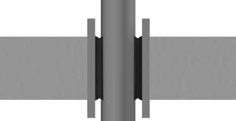 obr. 3 6.2. Vzdálenosti podpor V případě vedení potrubí po povrchu stěn nebo jejich podložení pod stropem je nutné dodržet správné rozteče podpor či uchycení.