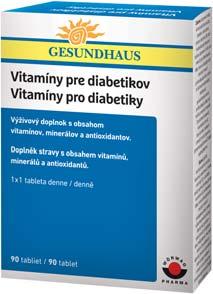 hladiny glukózy v krvi a zinkom pre správnu funkciu imunitného systému. Výhodné ekonomické balenie až na TRI mesiace. Dávkovanie: 1 tbl denne.