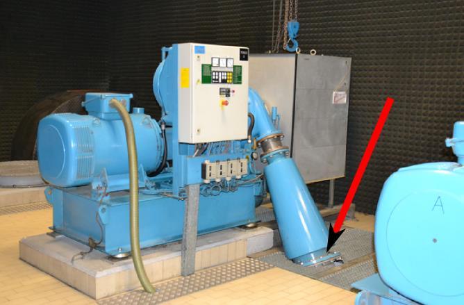 meritve koncentracije raztopljenega kisika odpira in zapira ventil. Tlak v posameznih bazenih se za potrebe regulacije CČN ne meri, meri se tlak na izstopu iz kompresorja.