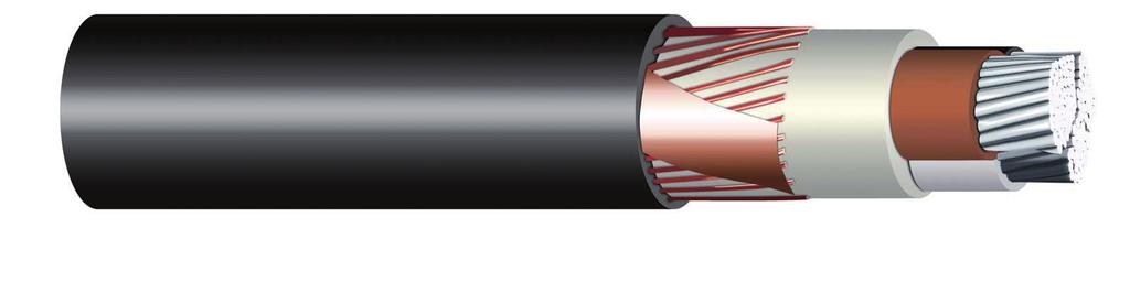Instalační kabely s koncentrickým vodičem a Al jádrem Installation screened cables with Al conductor NAYCWY 0,6/1 kv Standard VDE 0276 T.