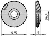 Zrnitost Průměr [mm] Šířka [mm] R10 (177) kužel Mk1 válec Ø 10 mm válec Ø 12