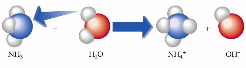 Bronsted - Lowryho slabé baze NH 3 (aq) + H 2 O NH 4+ (aq) + OH - (aq) Rovnovážná konstanta protonace baze vodou = ionizační (disociační)