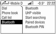 154 Úvod Spojenie Bluetooth Funkcia Bluetooth na mobilnom telefóne musí byť aktivovaná. Pozrite si návod na obsluhu mobilného telefónu. Bluetooth je štandardné rozhranie pre bezdrôtové spojenie, napr.