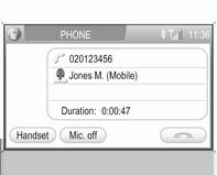 88 Telefón Alebo (ak je dostupné menu PHONEBOOK (TELEFÓNNY ZOZNAM)): zvoľte položku hlasovej pošty s telefónnym číslom pripojeného mobilného telefónu (názov tejto položky sa odlišuje v závislosti od