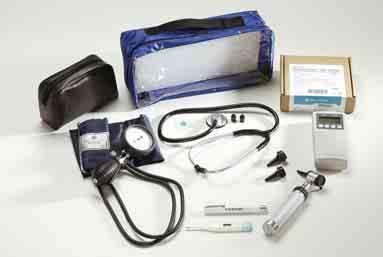trasporto 00 DELUXE DIAGNOSTIC SET DELUXE set complete with pulse oximeter, ABS palm type aneroid, Rappaport sthetoscope, digital thermometer, otoscope, examination lamp, with comfortable bag for the
