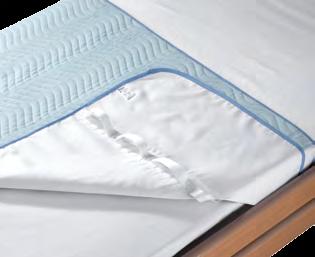 Spodní vrstva chrání Chrání postel před netěsností a skvrnami, udržuje podložku na zvoleném místě postele.