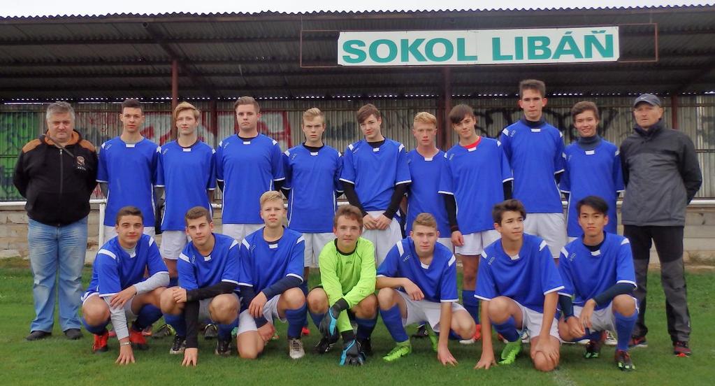 Stojící řada zleva: Serinek Zdeněk (trenér), Nasikovský Adam, Sekyra Jakub, Kaválek Antonín, Vorel Martin, Klaban Lukáš, Fencl Dominik, Šoltys Radek, Drozen Patrik, Kulhánek Bohdan, Sekyra