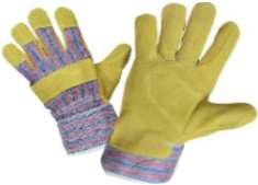 10,5" DON kombinované rukavice, dlaň z jednobarevné lícové hověziny, hřbet a tuhá manžeta