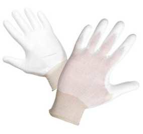 7-11 9,6 BUNTING ČERVA - rukavice nylon, polyuretan dlaň a prsty, vel.