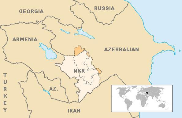Historické pozadí Konfliktu Náhorní Karabach je hornatá oblast mezi dnešní Arménii a Ázerbájdžánem o rozloze 4800 km čtverečních a s 95 % arménským obyvatelstvem.