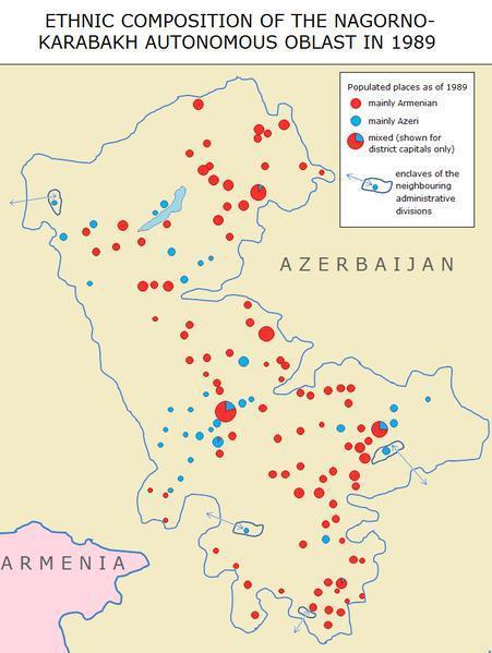 vysvětlení nám může sloužit i etno-demografická situace i v jiných spíše zemědělských oblastech Ázerbájdžánu, kde identický se situaci v Náhorním Karabachu docházelo ke stále většímu růstu