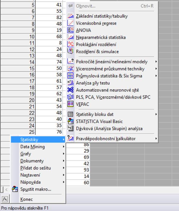 Program Statistica III