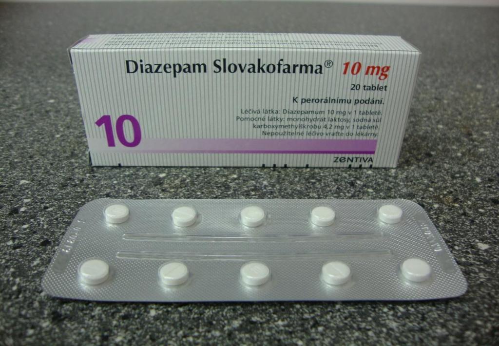 Obrázek 6 Diazepam Slovakofarma 5 mg tbl.