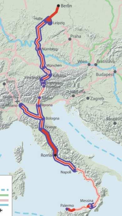 Projekty transevropské dopravní sítě související s vysokorychlostní žel. dopravou 4. Železniční osa Lyon Terst Divača / Koper Divača Lublaň Budapešť ukrajinská hranice 11.