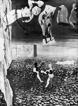 Obrázek 9 - Jindřich Štyrský: Čerchov, 1934 Uvedený motiv, kterým Giorgio de Chirico obohacuje surrealismus, nalezneme i ve Štyrského obraze Z mého deníku z roku 1933.