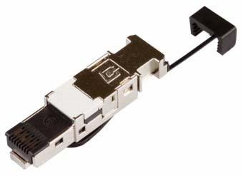 6 A (ISO/IEC), AWG 26/7-23/7, AWG 26/1-23/1, IP20, direcţie cablu (180 ) HSISR6SI3A Conector industrial RJ45, Cat.