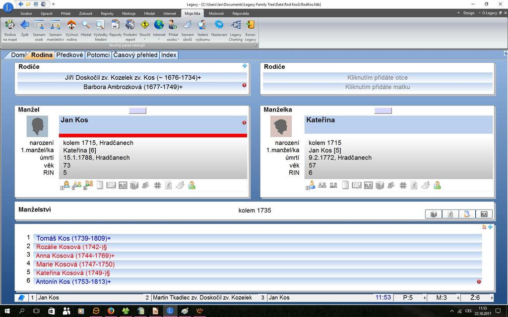 Legacy Family Tree, verze 9 www.legacyczech.