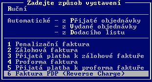 5. Vystavení faktury PDP Vystavení faktur v režimu přenosu daňové povinnosti je odlišné od běžného postupu, na který jste zvyklí.