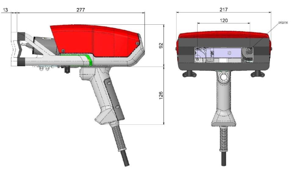 elektrocívka s úderníkem umožňuje i hluboké značení. Velikost značícího okna (u e10-p63 60 x 25 mm; u e10-p123 120 x 25 mm nebo 120 x 40 mm) umožňuje značit i větší znaky pro jejich dobrou čitelnost.