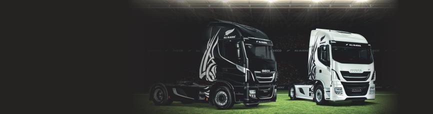 IVECO UVEDLO LIMITOVANOU EDICI TAHAČŮ ALL BLACKS 11 Praha 7.