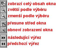 Obr. 12 ikony pro práci s výezem Obrázek 13 dokumentuje práci s okny a zachycuje výsledek snímání bod nad jedním ze snímk. Obr. 13 výsledek snímání bod Mód snímání bod opustíte stiskem klávesy esc.