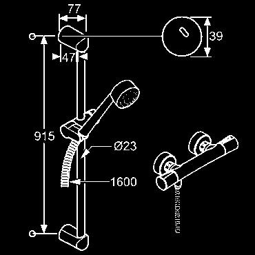 KLUDI ZENTA SPRCHOVÉ SYSTÉMY KLUDI DUAL SHOWER SYSTEM DN 15 s horizontálne a vertikálne nastaviteľným ramenom trieda prietokového množstva AA dvojcestný keramický prepínač pripojenie vody tlaková