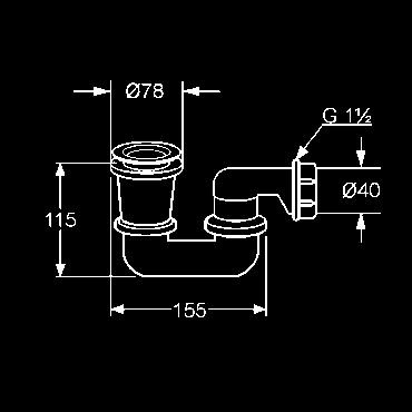 vaničku s ventilom z chróm-niklovej ocele chróm-nikel