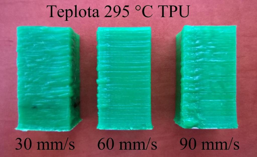 FSI VUT DIPLOMOVÁ PRÁCE List 52 Obr. 4.22 Vzhled vzorků vyrobených při teplotě 295 C z materiálu TPU.