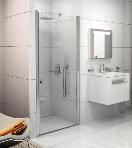 Sprchové dveře CSD1 - sprchové dveře jednodílné Dveře lze otevírat dovnitř i