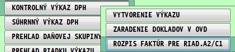 vyhotoviť faktúru. Tieto údaje sú zahrnuté v D.1. alebo D.2. (v celkovom obrate). Príklad: vyhotoveného dobropisu, opravná faktúra... k pôvodne uvedenej v A1.