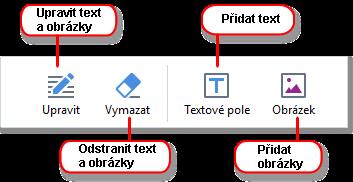 Nevidíte-li nástroje pro komentáře, klikně te na tlačítko Úpravy souborů PDF ABBYY FineReader nabízí následující nástroje pro úpravy: Viz také: Úpravy textu 76, Vkládání a úprava obrázků Ochrana