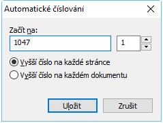 1 Klikně te na tlačítko a poté klikně te na Vytvořit záhlaví a zápatí 2 V dialogovém okně, které se otevře, zadejte název stylu číslování do pole Jméno 3 Vyberte jedno z osmi možných umístě ní na