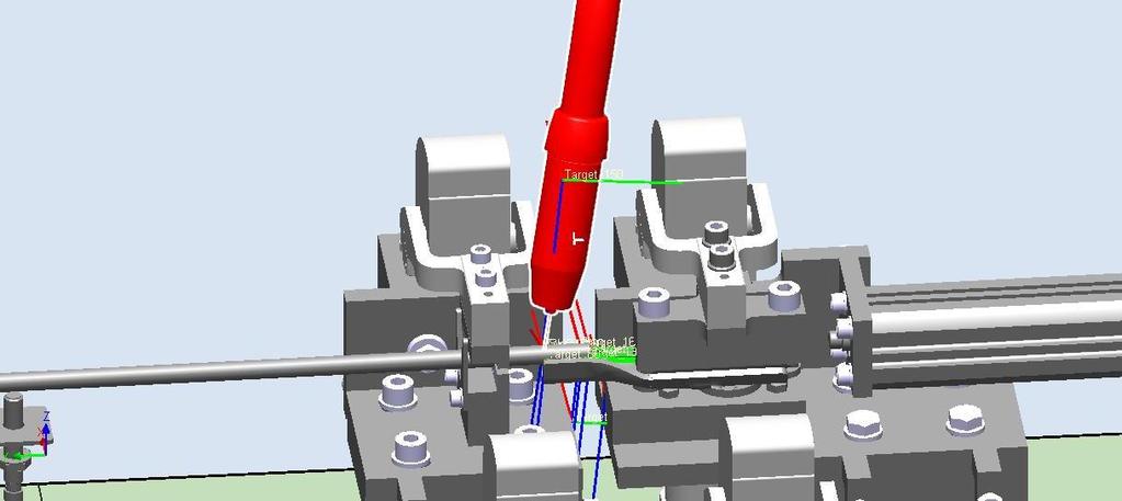 Poleg zasnove robotske celice, so bile v projektu ključnega pomena vpenjalne priprave, konstrukcija katerih je bila narejena na osnovi