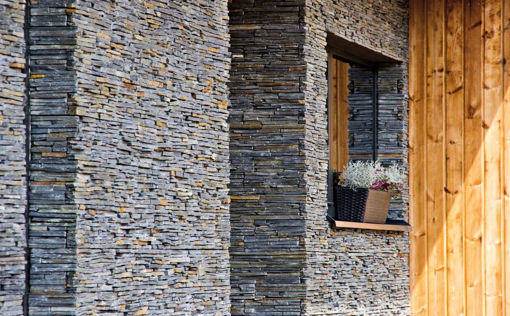 36 37 fasády Dejte svému domu výraz a individualitu! Dejte svému domu fasádu z přírodního kamene anebo z luxusního keramického obkladu, který imituje tradiční anglický styl.