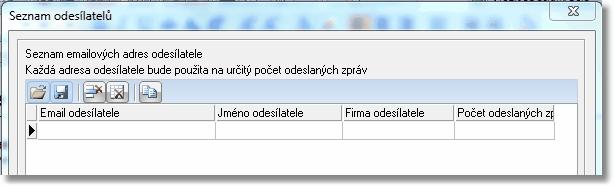 16 SendMails Emailovou adresu odesílatele (stejně jako jméno a firmu) lze do odesílaných zpráv dosazovat i průběžně z určité hodnoty v tabulce příjemců.