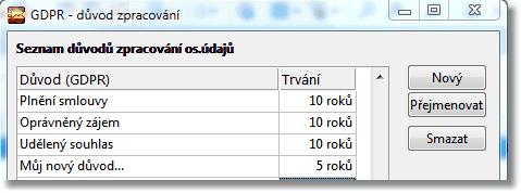 40 SendMails objednaného zboží na adresu či email), oprávněný zájem apod a nebo máte od subjektu údajů přímo udělen souhlas ke zpracování.