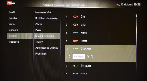 12. Po provedení všech potřebných nastavení a změn zvolte "Přijmout" a potvrďte tlačítkem OK. 13. Chcete-li opustit sekci Nastavení/Profil, zvolte tlačítko Zpět. Pozor!