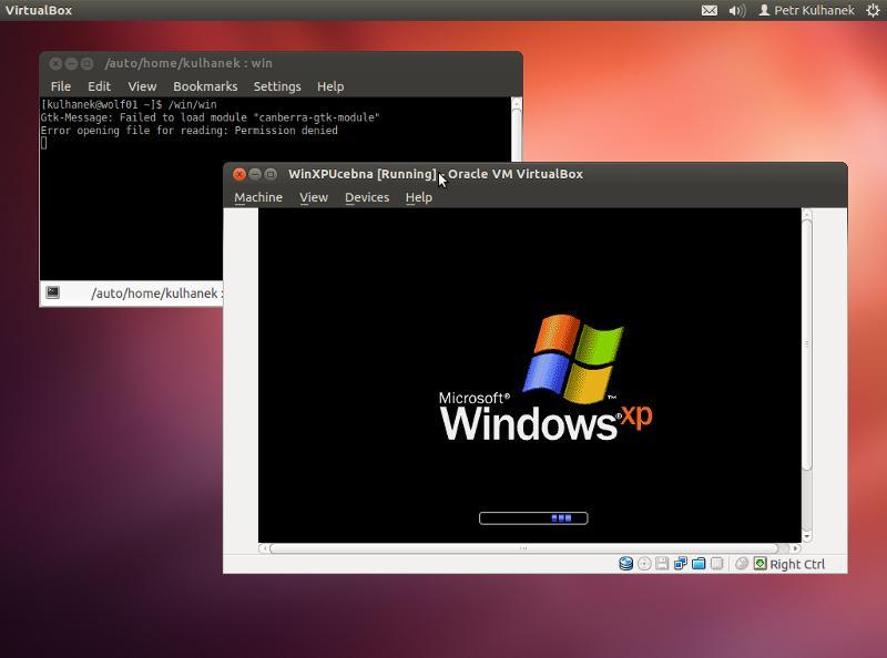 MS Windows na klastru WOLF Spuštění MS Windows XP ve virtuálním stroji (hypervisor