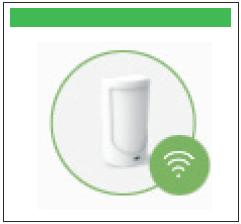 přihlášená pak pruhem zeleným: Bezdrátové zařízení přihlášené do bezdrátové nadstavby (zelený
