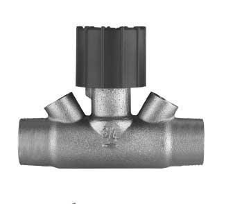 3-cestný prepínací ventil s termopohonom Pre rozdelenie objemových tokov pri bivalentných zdrojoch tepla alebo pri zásobníkoch tepla; nastavenie prostredníctvom